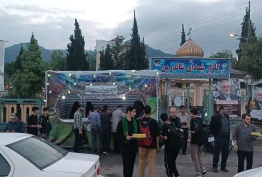 برپایی ایستگاه صلواتی توسط شهرداری شاندرمن